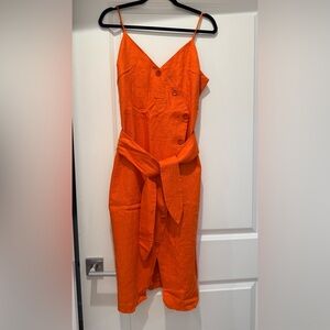Joie Strapless Orange Dress
